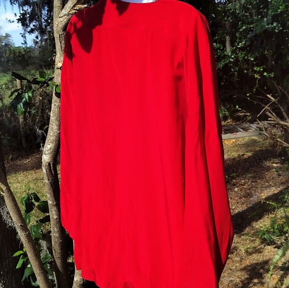 John Yang 80s 90s Red Blazer Medium - Picture 5 of 5